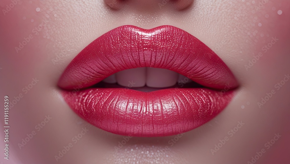 Fototapeta premium beautiful roze lips
