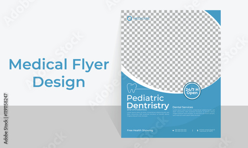 Pediatric Dentistry Flyer Design.