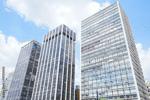 Obraz na płótnie Cityscape of Sao Paulo, Brazil - ブラジル サンパウロ 街並み
w salonie