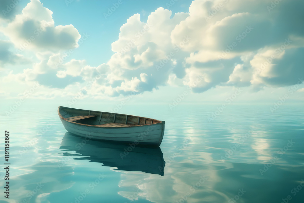 a small boat floating on top of a body of water a small boat floating on top of a body of water
