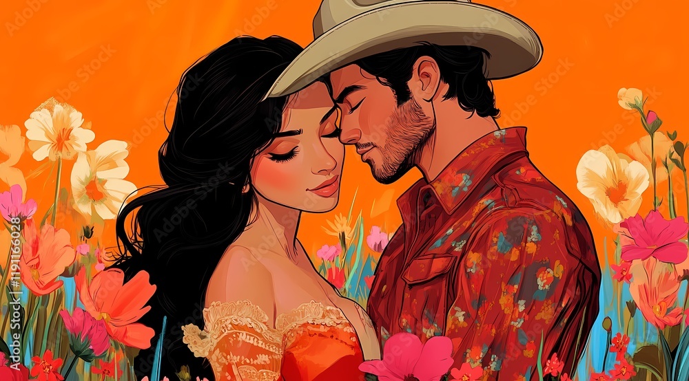 Fototapeta premium couple kissing