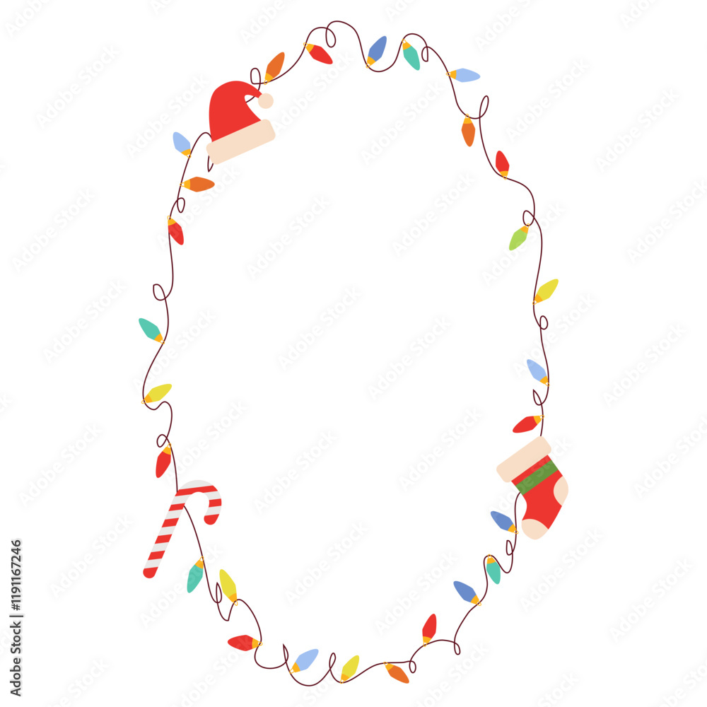 Obraz premium Christmas Theme Frame Element