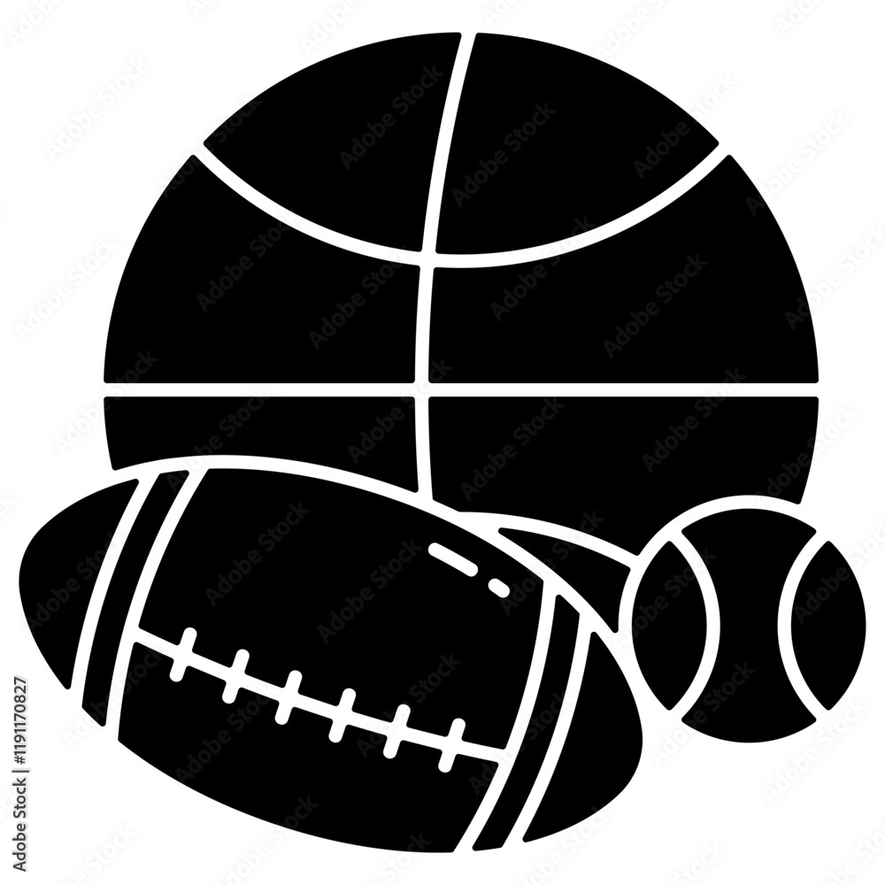 Naklejka premium Sport Equipment Icon