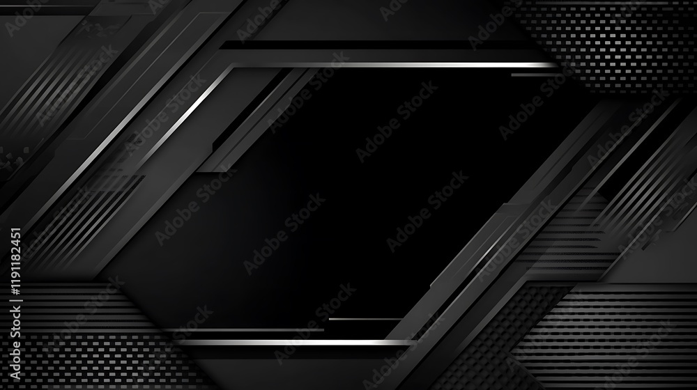 Obraz premium Abstract Dark Grey Geometric Design Background