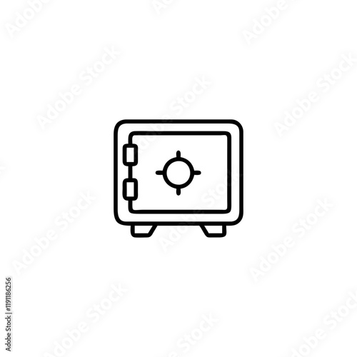 vault icon isolated on transparent background
