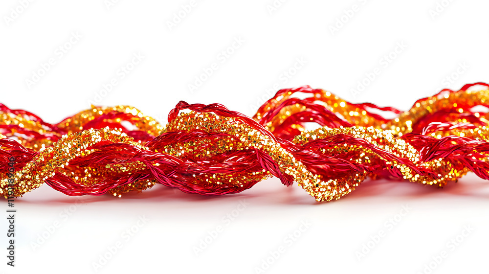 Red and Gold Glitter Twine Red and Gold Glitter Twine