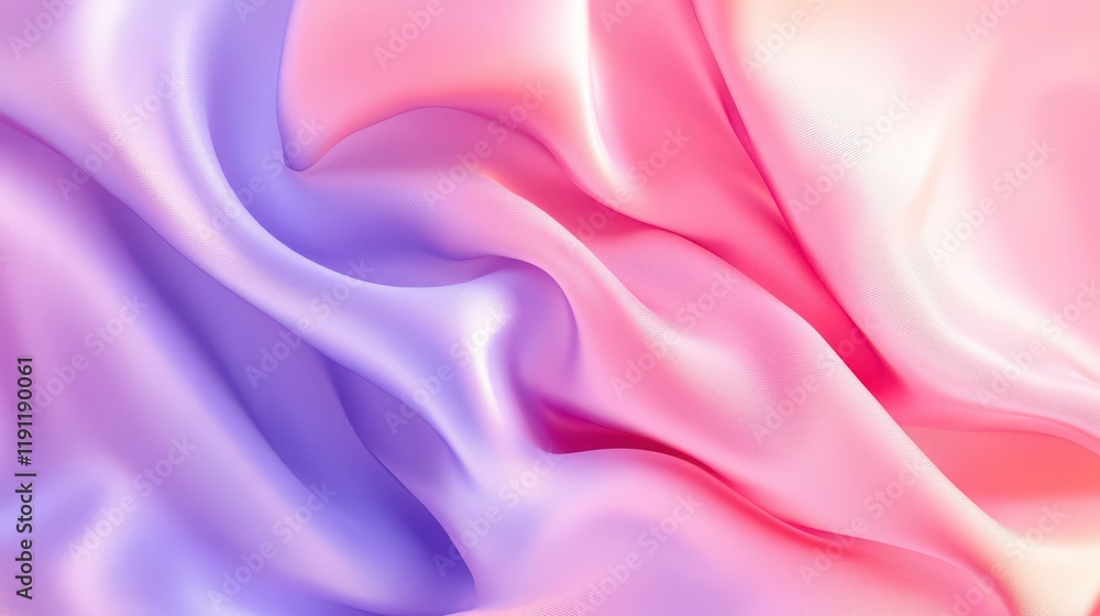 Obraz premium Soft Gradient Waves in Pink and Purple Tones