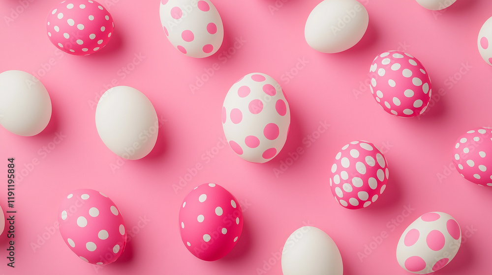 Pattern of Easter eggs, easter holiday concept Pattern of Easter eggs, easter holiday concept