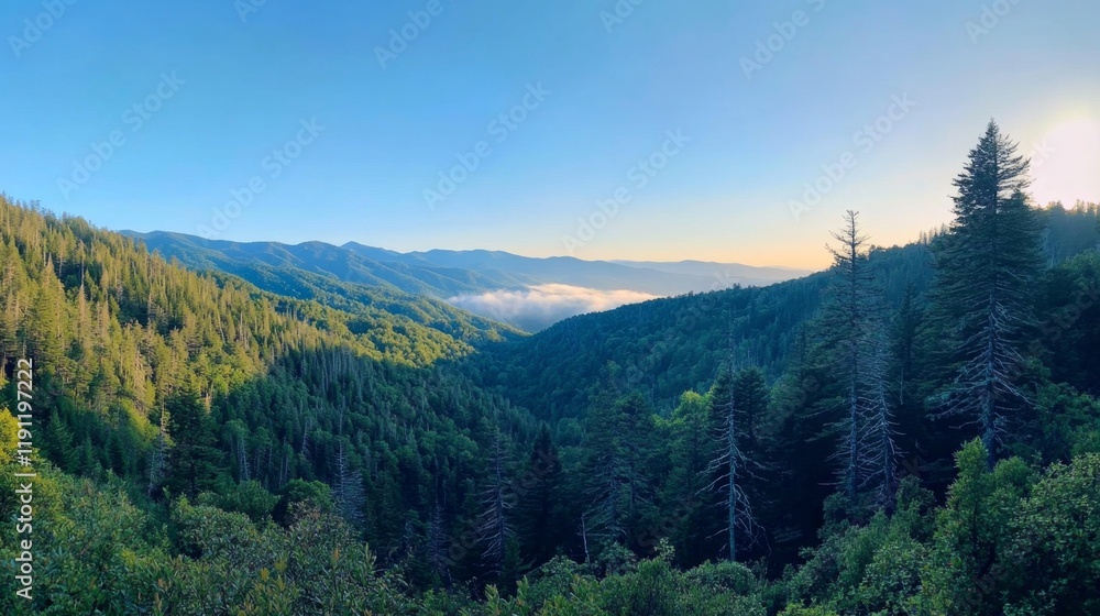 Majestic Mountain Valley Scenery Majestic Mountain Valley Scenery