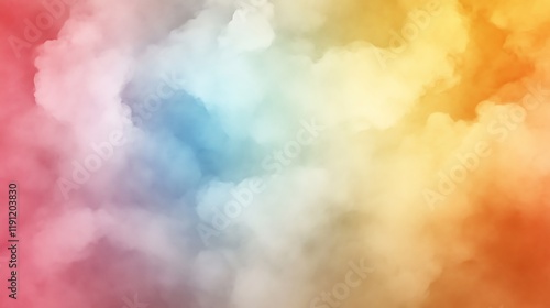 Colorful Cloudscape Abstract Pastel Dreamy Atmosphere