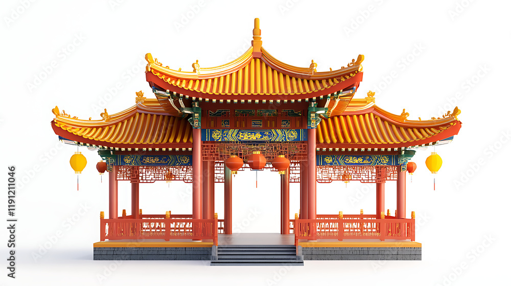 Fototapeta premium Good Stunning Chinese Pavilion Design