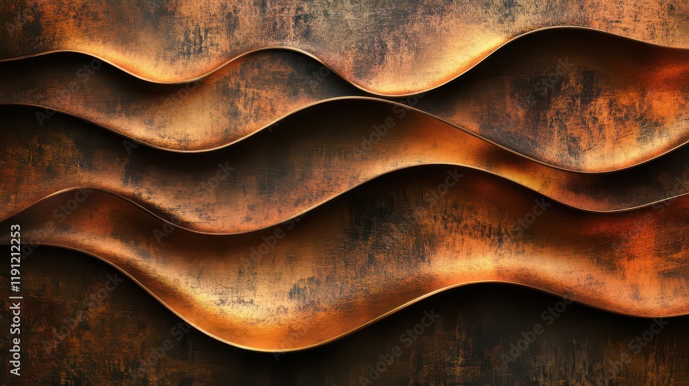 Abstract Waves in Rusty Metal Texture Abstract Waves in Rusty Metal Texture