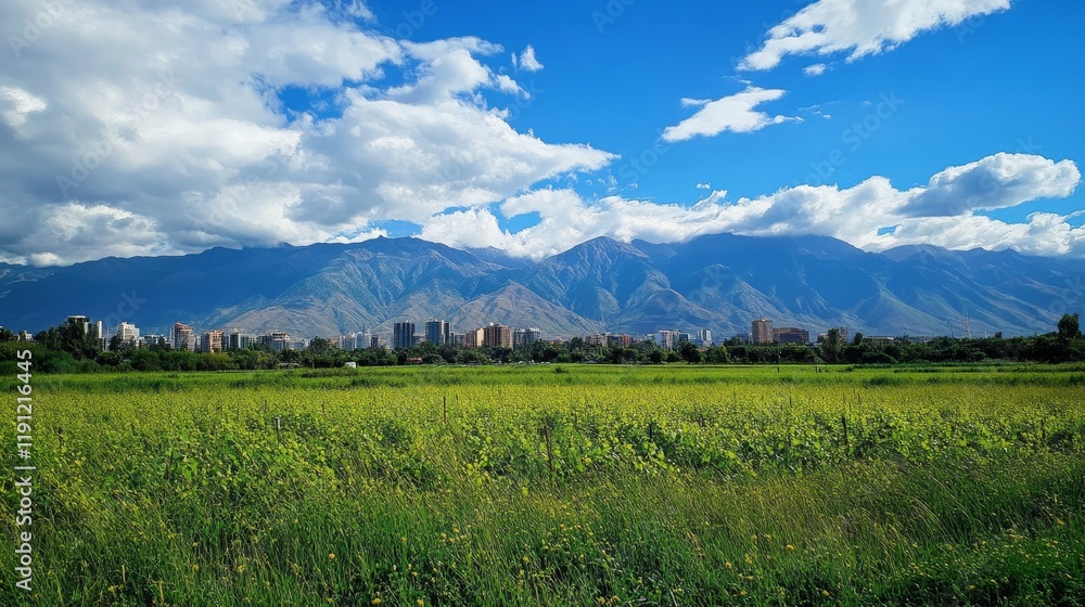 City Meets Countryside: Breathtaking Mountain View