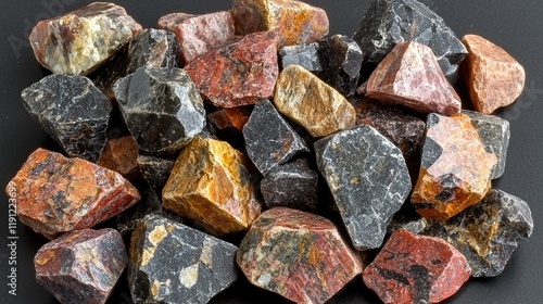 A Collection Of Multicolored Rough Stones