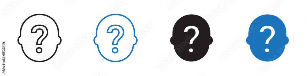 Decision icon Flat line symbol Decision icon Flat line symbol