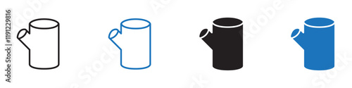 Log icon Flat line symbol