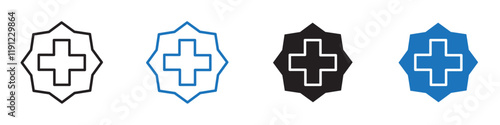 Medical icon Flat line symbol