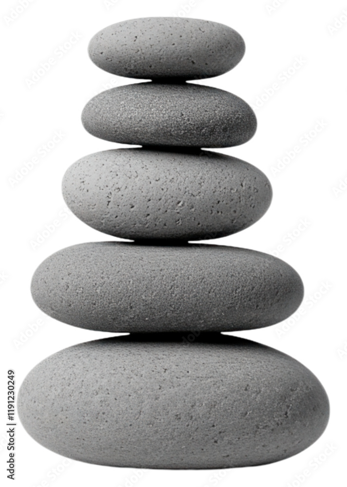 PNG A vertical stack of five smooth, gray stones arranged from smallest to largest, showcasing their rounded shapes and subtle textures. PNG A vertical stack of five smooth, gray stones arranged from smallest to largest, showcasing their rounded shapes and subtle textures.