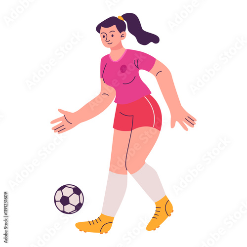 Football Player Illustration