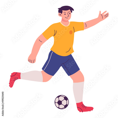 Football Player Illustration