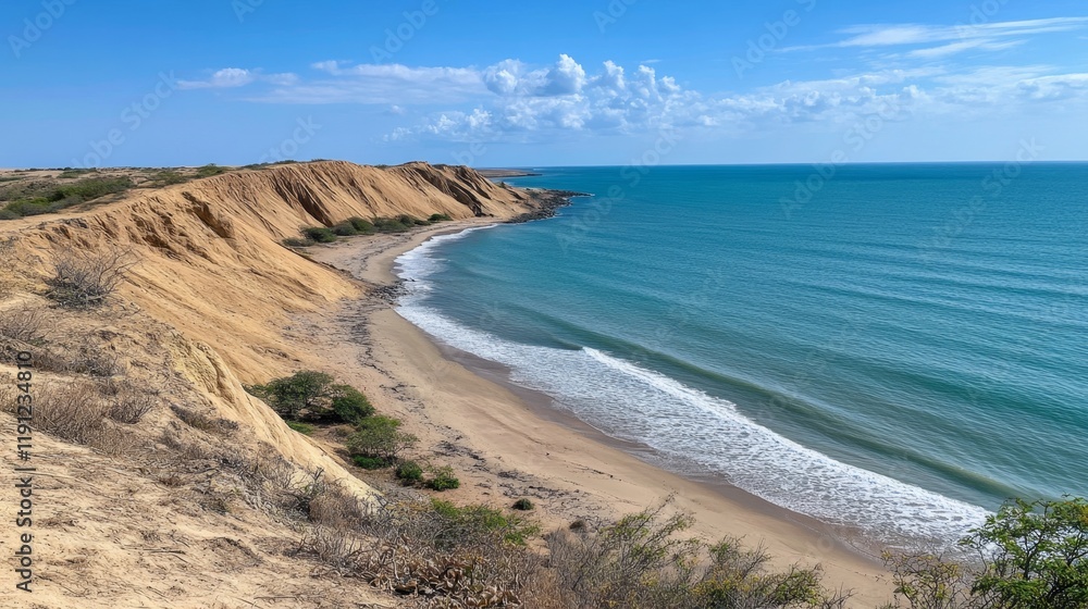 Coastal Paradise: Golden Dunes Meet Turquoise Ocean Coastal Paradise: Golden Dunes Meet Turquoise Ocean
