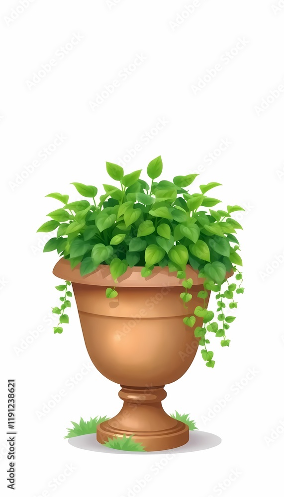 Garden Urn Planter with Greenery Garden Urn Planter with Greenery