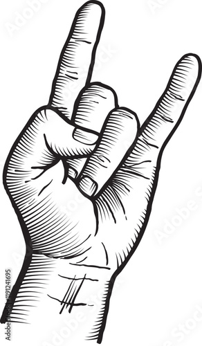 Rock 'n roll hand signal
