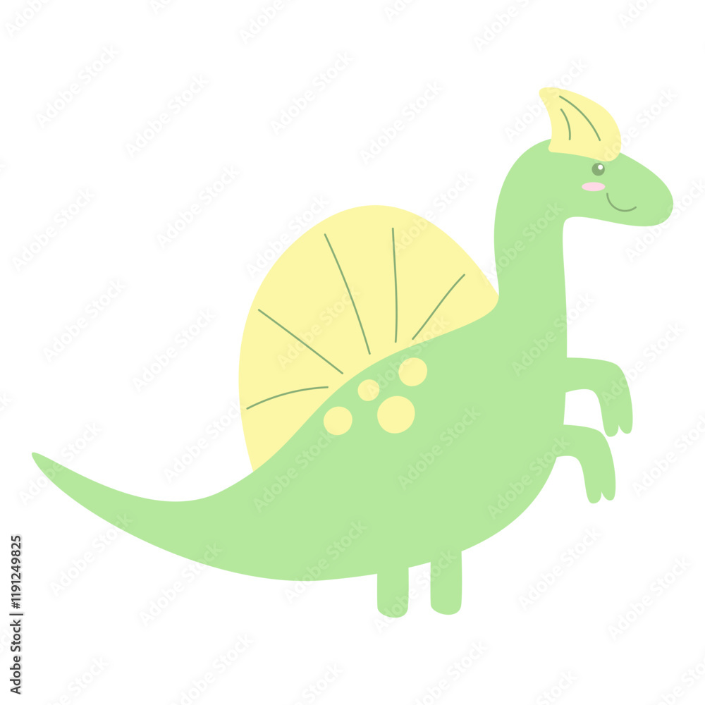 Naklejka premium Cute Dino Doodle
