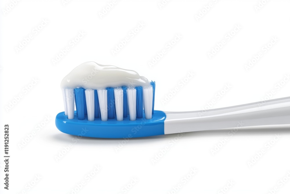 Toothpaste toothbrush. New toothbrush with toothpaste close-up isolated on a white background. Dental healthcare concept. Accessories for keeping teeth health. Dental hygiene objects. Teeth brushing Toothpaste toothbrush. New toothbrush with toothpaste close-up isolated on a white background. Dental healthcare concept. Accessories for keeping teeth health. Dental hygiene objects. Teeth brushing