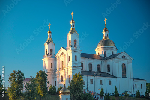 Holy Dormition Cathedral in the center of Vitebsk. photo