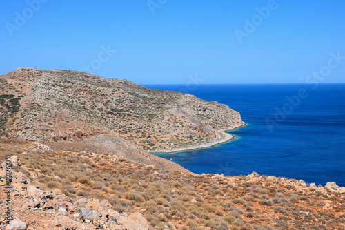 View of the sea, Crete Island, Greece, Gramvousa photo