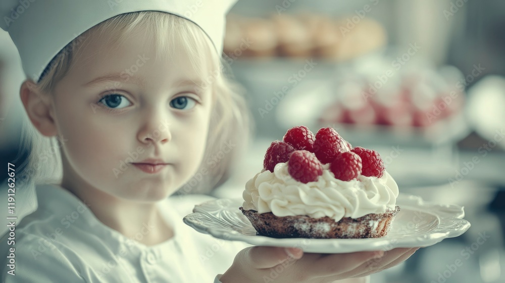 Young Chef Presents Raspberry Cream Cake Young Chef Presents Raspberry Cream Cake