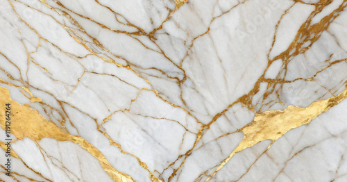 Obraz na płótnie Luxurious white Carrara statuaries marble texture background. Calacatta glossy marble with golden streaks. Luxury White Gold Marble texture background w salonie