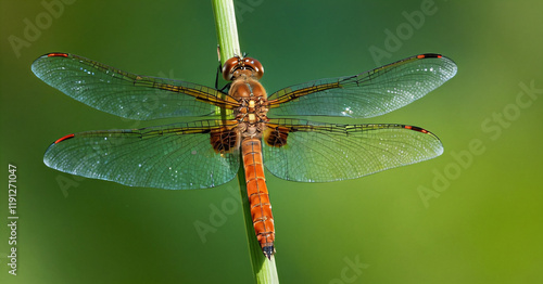 Obraz na płótnie beautifull dragonfly close up photo w salonie