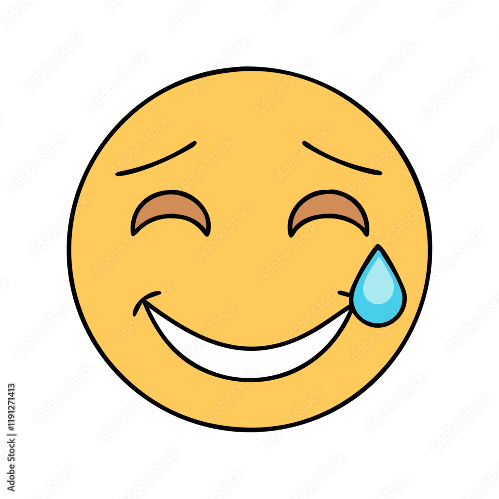 smiling face with a tear emotional balance icon, smiling face with a tear emotional balance vector smiling face with a tear emotional balance icon, smiling face with a tear emotional balance vector