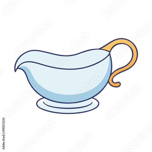 gravy boat vector icon, gravy boat vector illustration - simple illustration of gravy boat, perfect for logos and iconsgravy boat