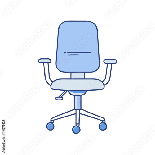 office chair vector icon, office chair vector illustration - simple illustration of office chair, perfect for logos and iconsoffice chair