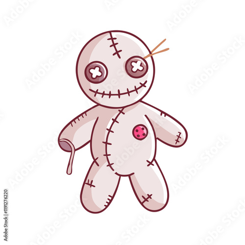 cursed doll vector icon, cursed doll vector illustration - simple illustration of cursed doll, perfect for logos and icons cursed doll