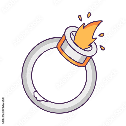 cursed ring vector icon, cursed ring vector illustration - simple illustration of cursed ring, perfect for logos and icons cursed ring
