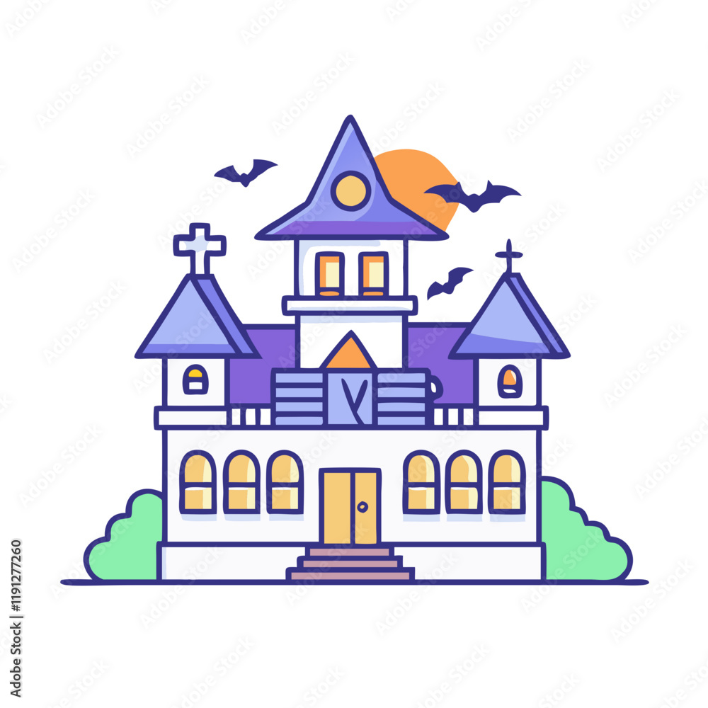 haunted mansion vector icon, haunted mansion vector illustration - simple illustration of haunted mansion, perfect for logos and icons haunted mansion haunted mansion vector icon, haunted mansion vector illustration - simple illustration of haunted mansion, perfect for logos and icons haunted mansion
