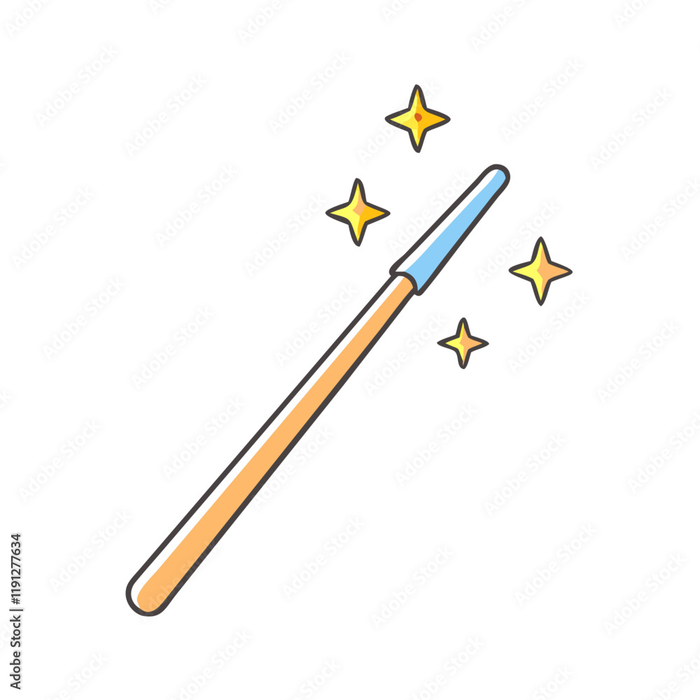 magic wand vector icon, magic wand vector illustration - simple illustration of magic wand, perfect for logos and icons magic wand magic wand vector icon, magic wand vector illustration - simple illustration of magic wand, perfect for logos and icons magic wand