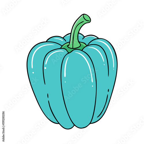 bell pepper vector icon, bell pepper vector illustration - simple illustration of bell pepper, perfect for logos and icons bell pepper