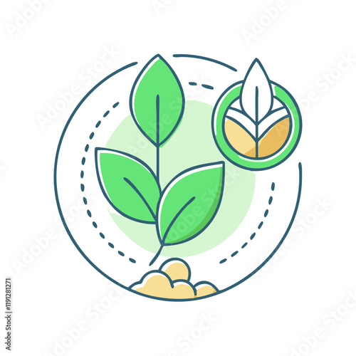 plant based symbol vector icon, plant based symbol vector illustration - simple illustration of plant based symbol, perfect for logos and icons plant based symbol