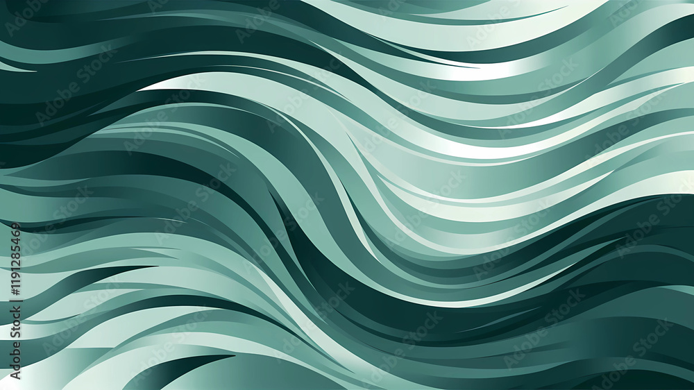 Abstract teal and mint green wavy background design. This image showcases a dynamic abstract background with flowing teal and mint green wavy lines. Abstract teal and mint green wavy background design. This image showcases a dynamic abstract background with flowing teal and mint green wavy lines.