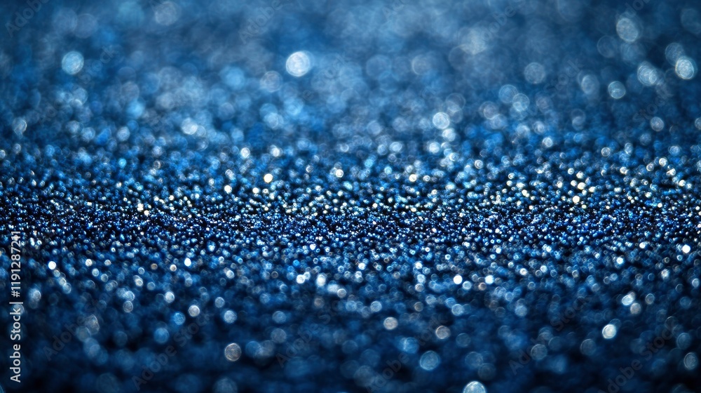 Fototapeta premium Abstract Blue Glitter Sparkle Background Texture