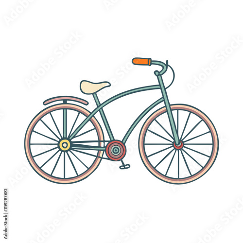 vintage bicycle vector icon, vintage bicycle vector illustration - simple illustration of vintage bicycle, perfect for logos and iconsvintage bicycle photo