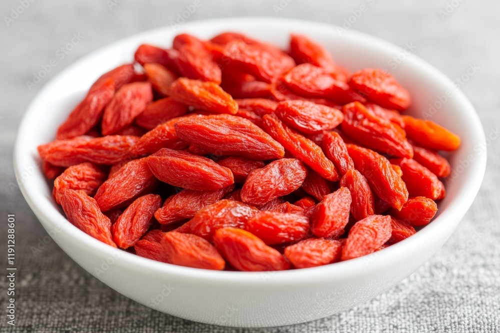 Goji berries. Wolfberry bowl on a concrete background. Dried goji berries in bowl on textured table, closeup. Space for text. Superfood. Dried goji berry preparations ayurvedic medicine ingredients. Goji berries. Wolfberry bowl on a concrete background. Dried goji berries in bowl on textured table, closeup. Space for text. Superfood. Dried goji berry preparations ayurvedic medicine ingredients.