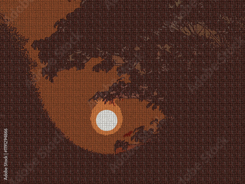 Paper texture background of Sun