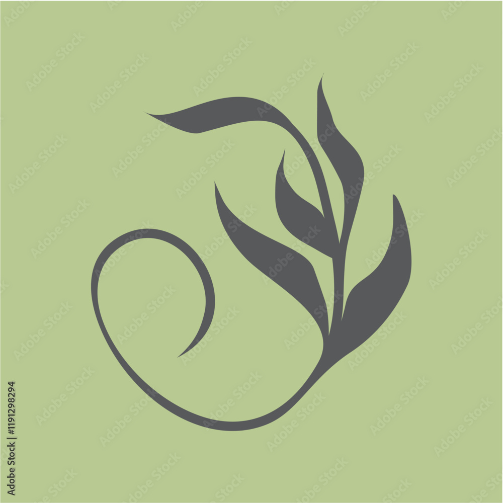 Fototapeta premium aesthetic leaf beautiful design