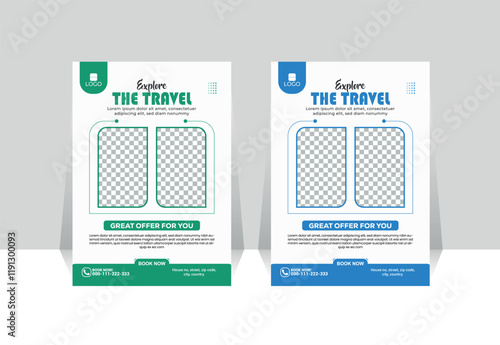 Creative Travel Agency Flyer Design Vector Templates | Perfect for  Posters, and Social Media